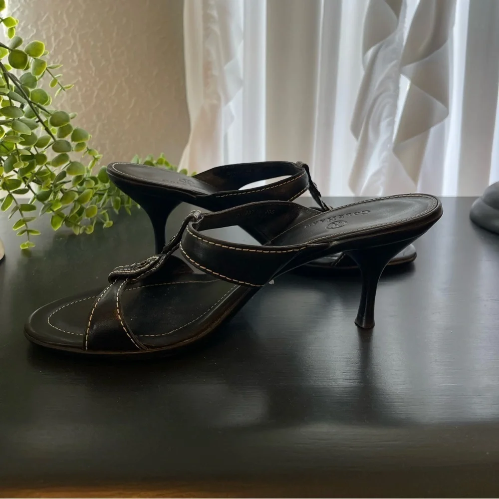 Cole Haan Black Heeled Sandals Size 8